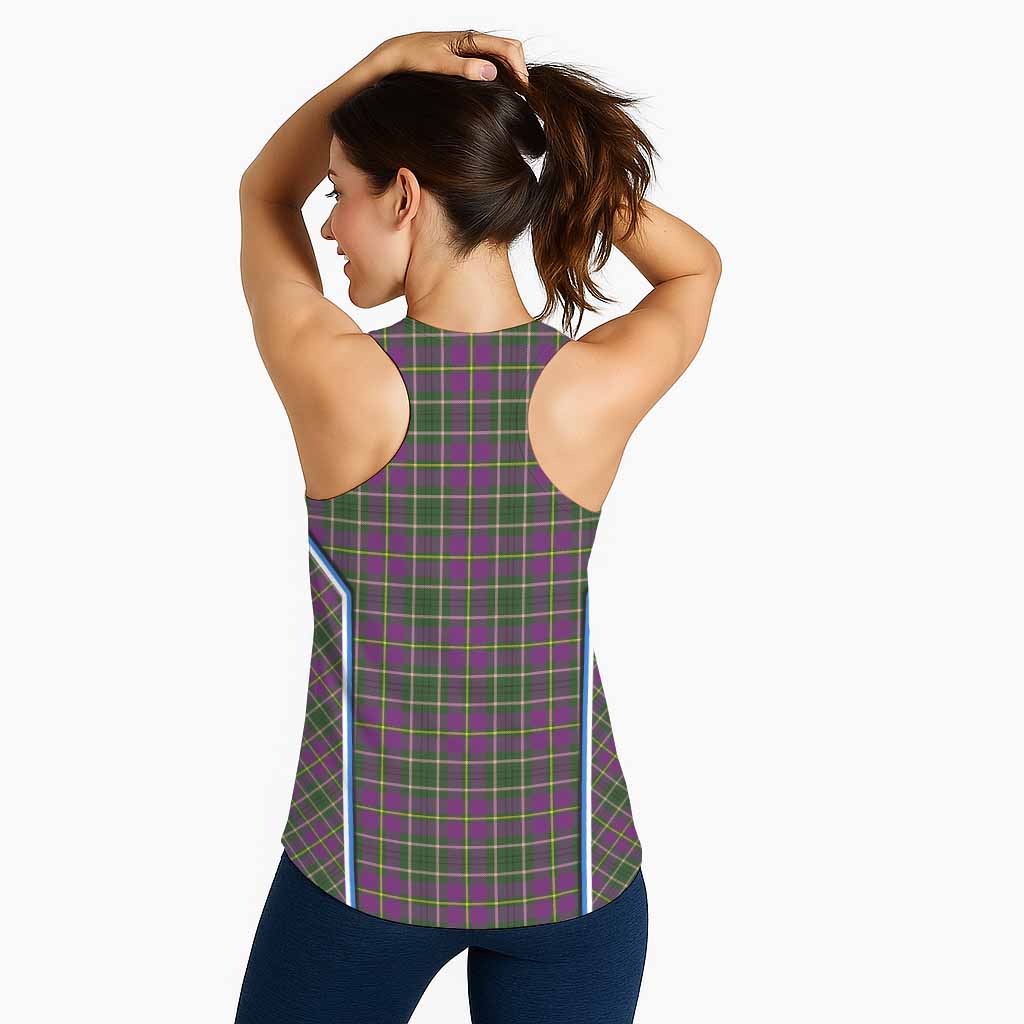 Taylor (Tailyour) Tartan Crest Women Racerback Tanks Scotland Coat of Arm Flag Style - Tartan Vibes Clothing