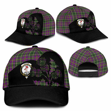 Taylor (Tailyour) Tartan Family Crest Classic Cap Scotland Thistle Floral Flag Style