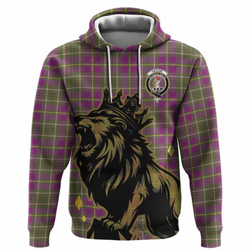 Taylor (Tailyour) Tartan Family Crest Hoodie Crowned Lion Roaring