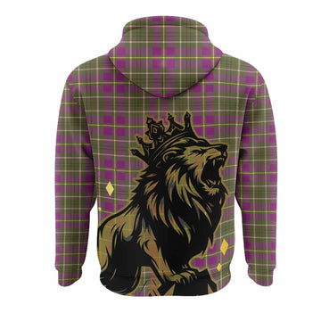 Taylor (Tailyour) Tartan Family Crest Hoodie Crowned Lion Roaring
