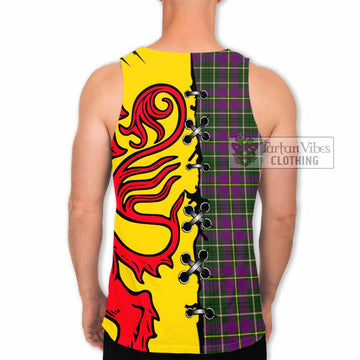 Taylor (Tailyour) Tartan Family Crest Men Tank Top Lion Rampant Honor