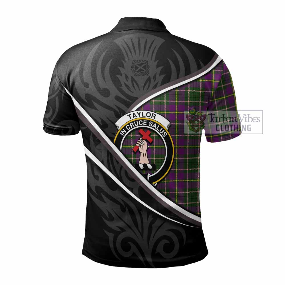 Taylor (Tailyour) Tartan Family Crest Polo Shirt Celtic Scottish Thistle Floral - Tartan Vibes Clothing