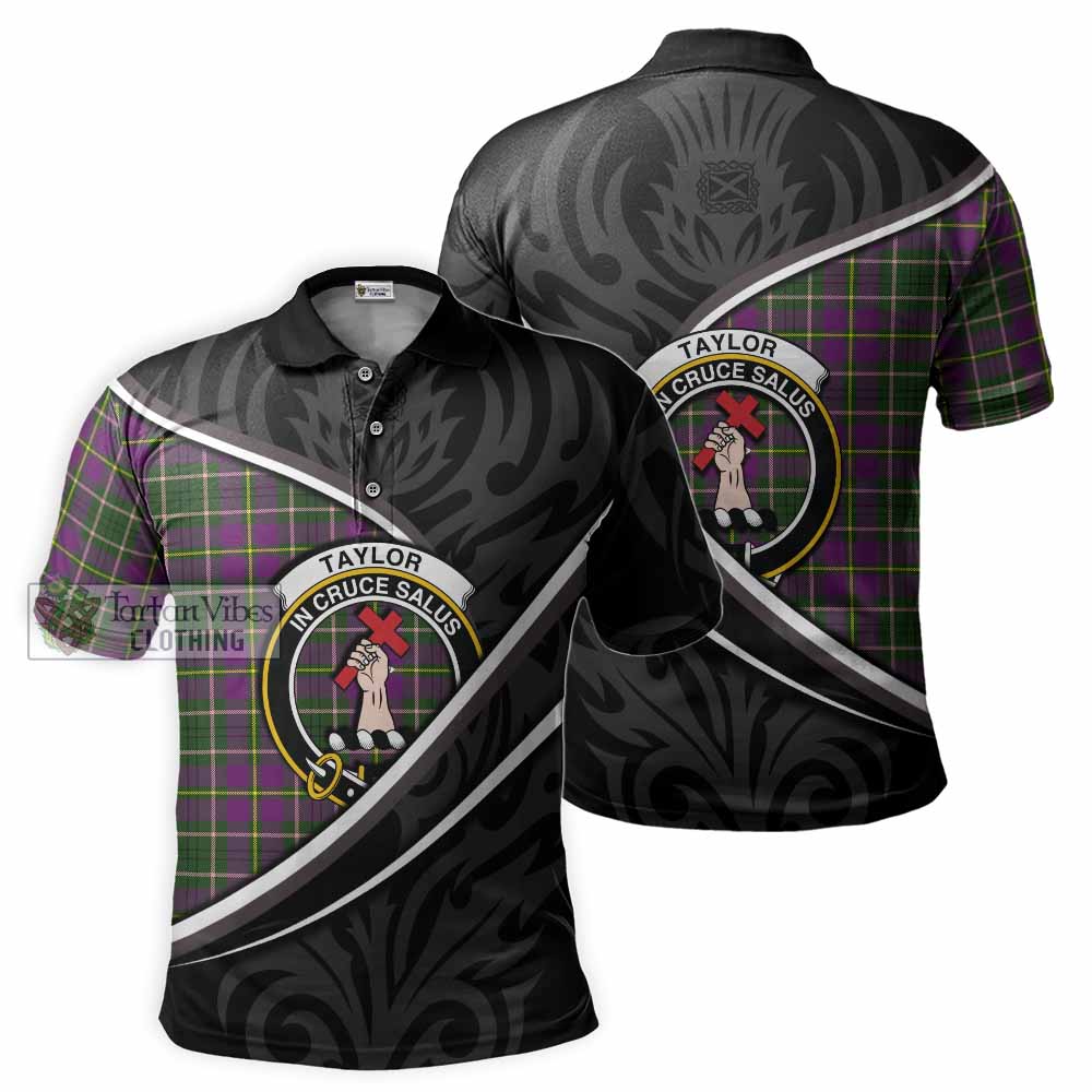 Taylor (Tailyour) Tartan Family Crest Polo Shirt Celtic Scottish Thistle Floral - Tartan Vibes Clothing