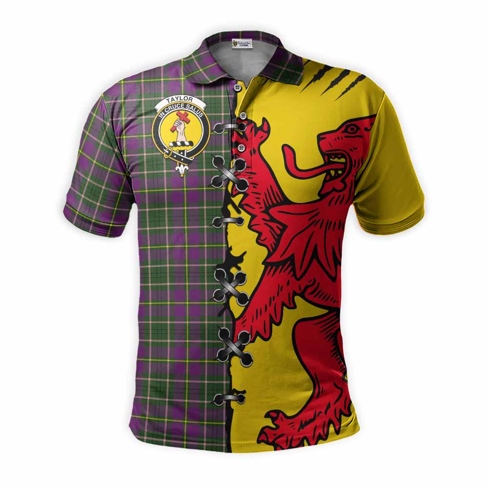 Taylor (Tailyour) Tartan Family Crest Polo Shirt Lion Rampant Honor - Tartan Vibes Clothing