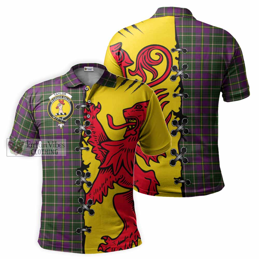 Taylor (Tailyour) Tartan Family Crest Polo Shirt Lion Rampant Honor - Tartan Vibes Clothing