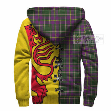 Taylor (Tailyour) Tartan Family Crest Sherpa Hoodie Lion Rampant Honor