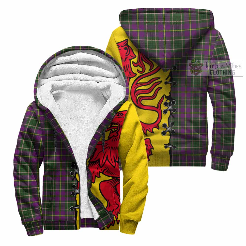 Taylor (Tailyour) Tartan Family Crest Sherpa Hoodie Lion Rampant Honor - Tartan Vibes Clothing