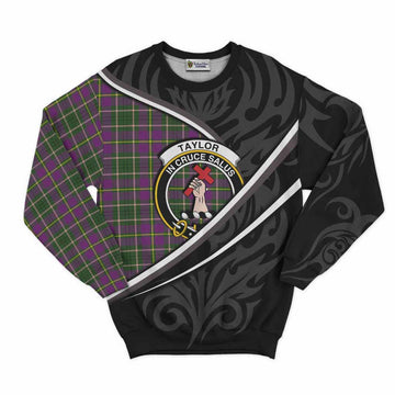 Taylor (Tailyour) Tartan Family Crest Sweatshirt Celtic Scottish Thistle Floral