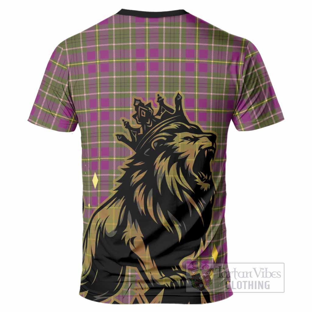 Taylor (Tailyour) Tartan Family Crest T-Shirt Crowned Lion Roaring