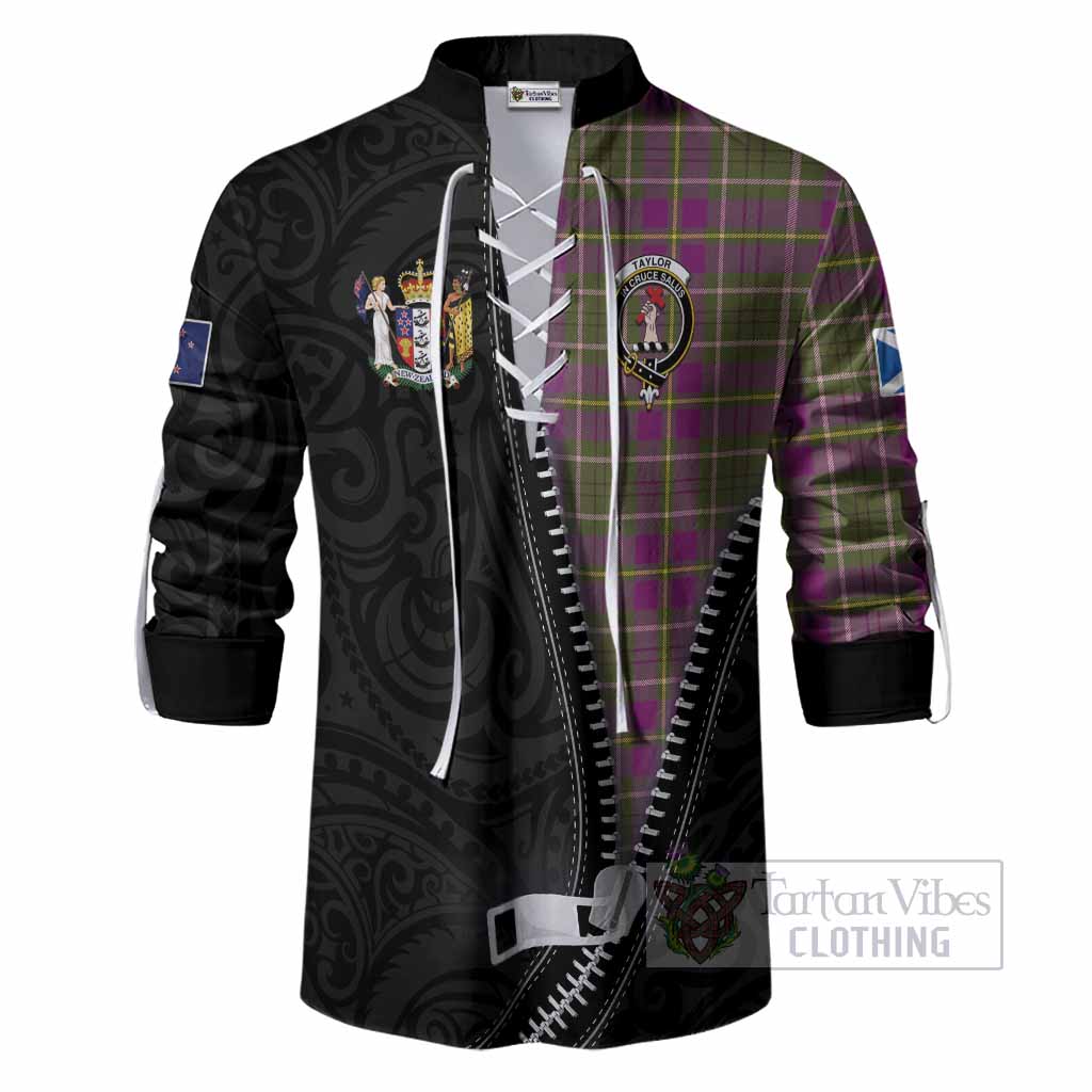 Taylor (Tailyour) Tartan Ghillie Shirt New Zealand Pattern Unique Zipper Stylized