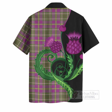 Taylor (Tailyour) Tartan Hawaiian Shirt Traditional Scottish Thistle