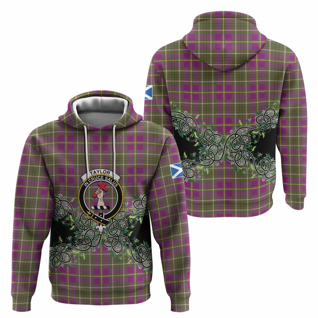 Taylor (Tailyour) Tartan Hoodie Thistle Scottish Spirit