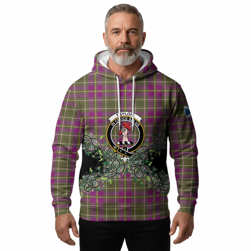 Taylor (Tailyour) Tartan Hoodie Thistle Scottish Spirit