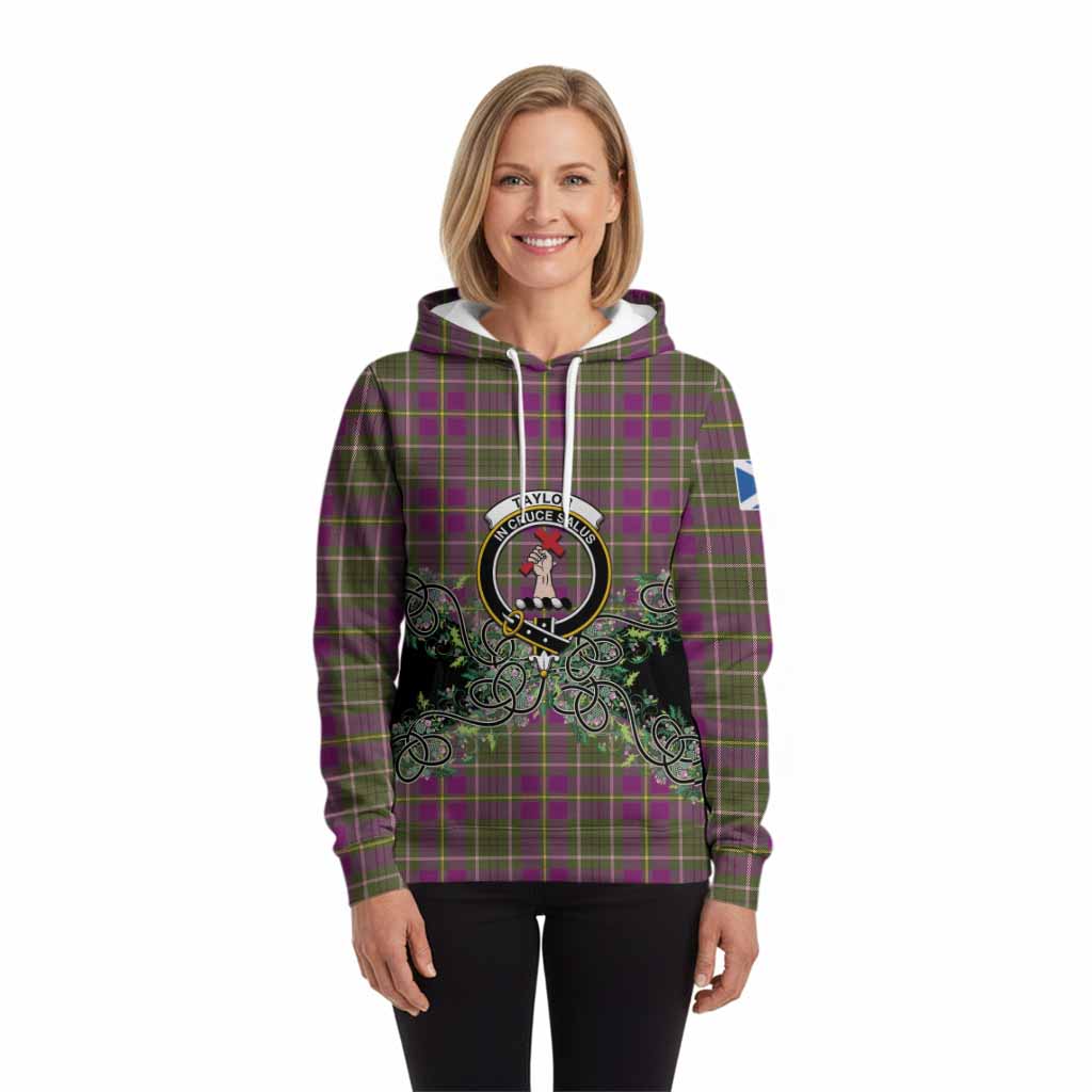 Taylor (Tailyour) Tartan Hoodie Thistle Scottish Spirit