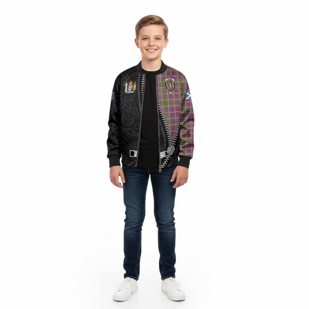 Taylor (Tailyour) Tartan Kid Bomber Jacket New Zealand Pattern Unique Zipper Stylized