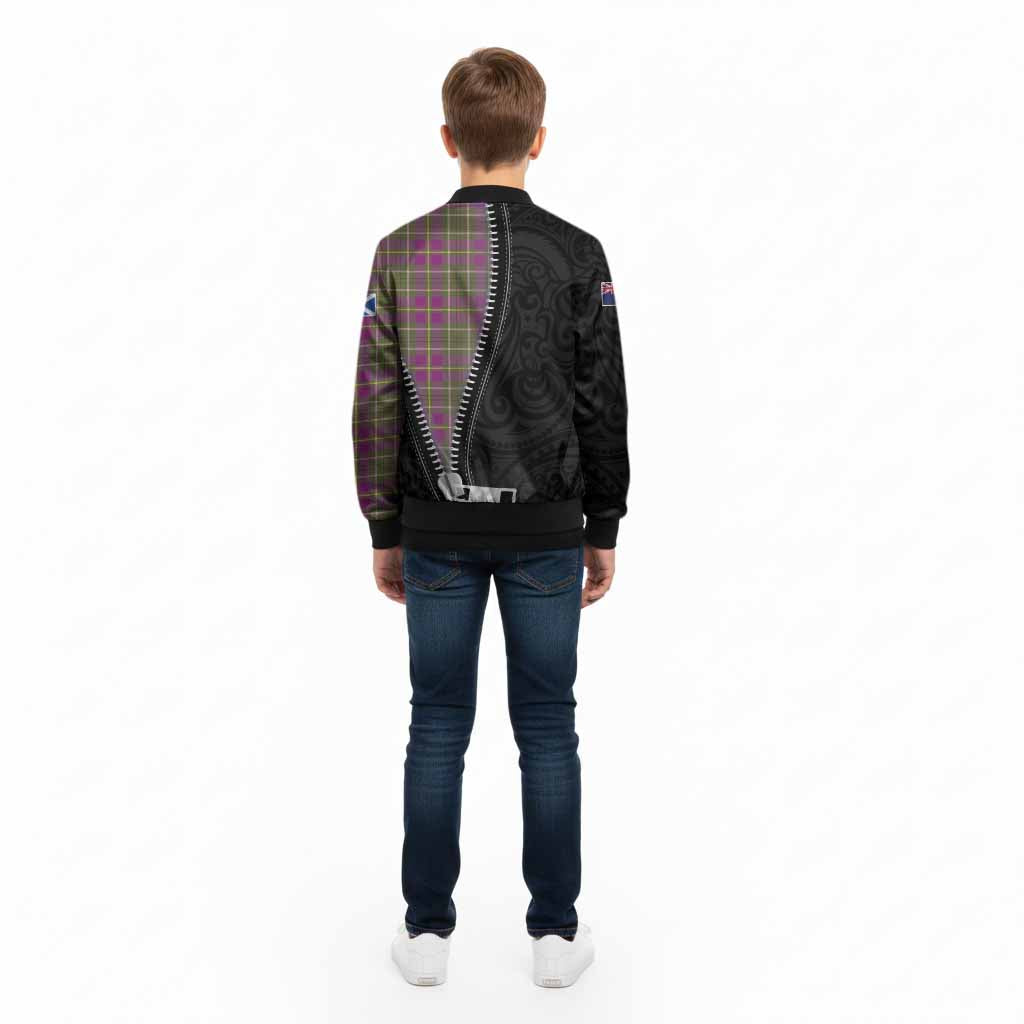 Taylor (Tailyour) Tartan Kid Bomber Jacket New Zealand Pattern Unique Zipper Stylized