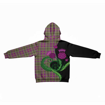 Taylor (Tailyour) Tartan Kid Hoodie Traditional Scottish Thistle