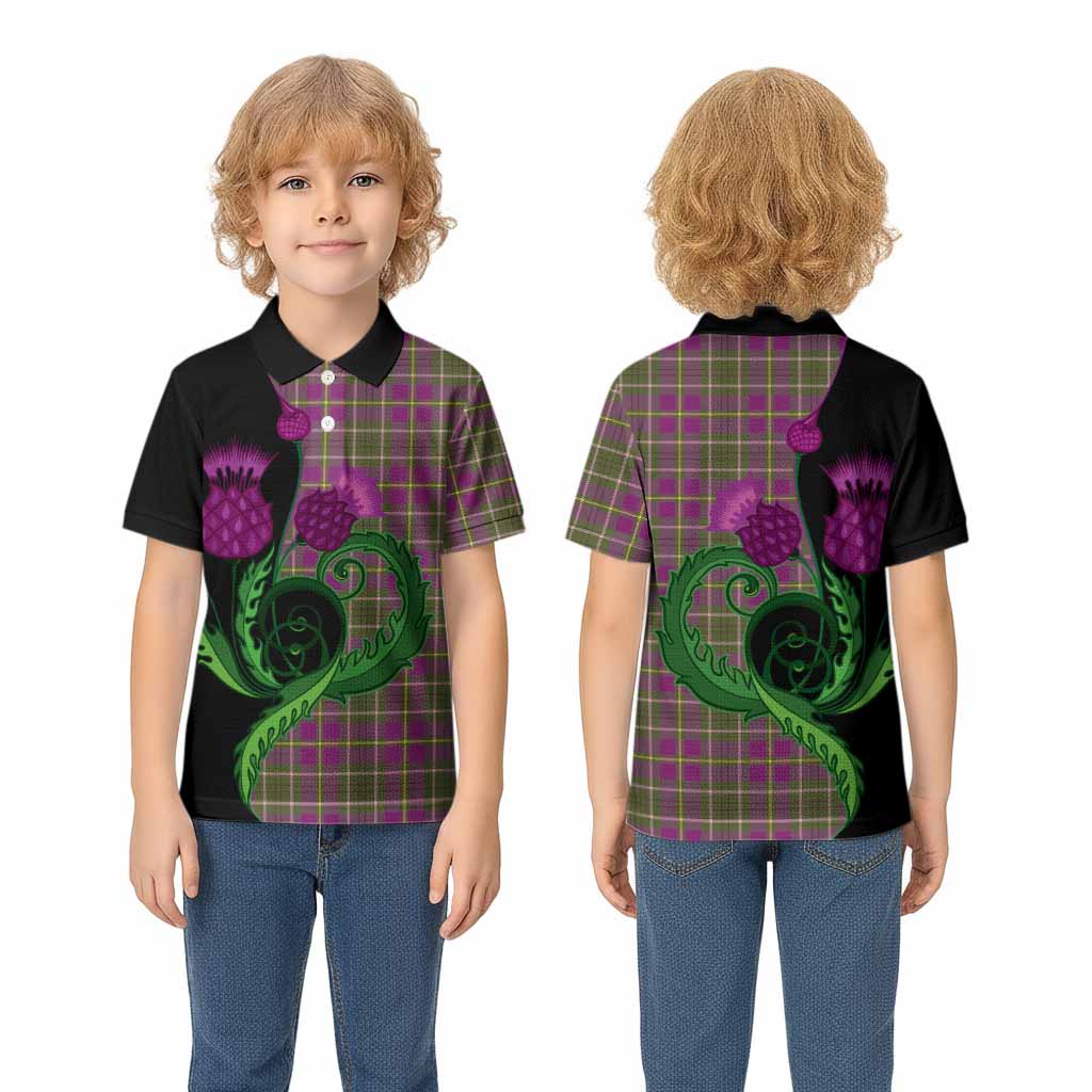 Taylor (Tailyour) Tartan Kid Polo Shirt Traditional Scottish Thistle