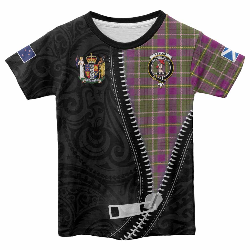 Taylor (Tailyour) Tartan Kid T-shirt New Zealand Pattern Unique Zipper Stylized