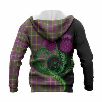 Taylor (Tailyour) Tartan Knitted Hoodie Traditional Scottish Thistle