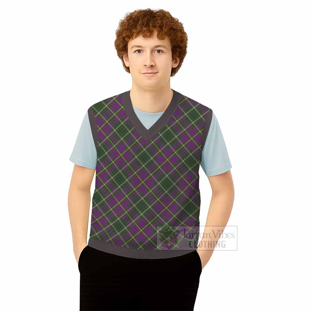 Taylor (Tailyour) Tartan  Knitted V-Neck Vest Cross Style