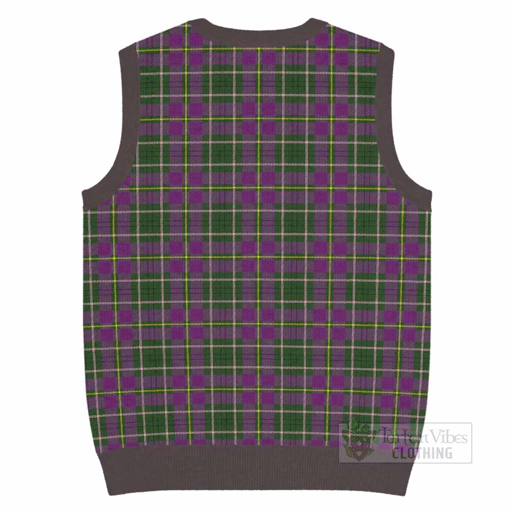Taylor (Tailyour) Tartan Knitted V-Neck Vest with Family Crest - Tartan Vibes Clothing