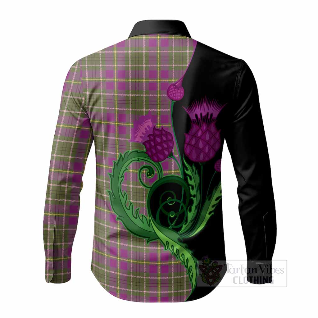 Taylor (Tailyour) Tartan Long Sleeve Button Shirts Traditional Scottish Thistle