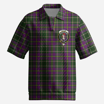 Taylor (Tailyour) Tartan Men’s Polo Sweater Top with Family Crest