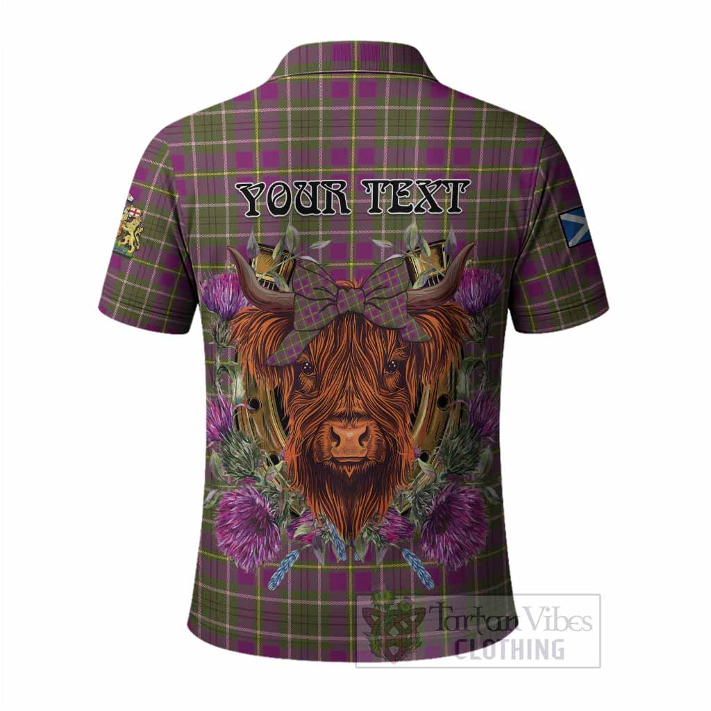 Taylor (Tailyour) Tartan Polo Shirt Scottish Thistle Heilan Coo