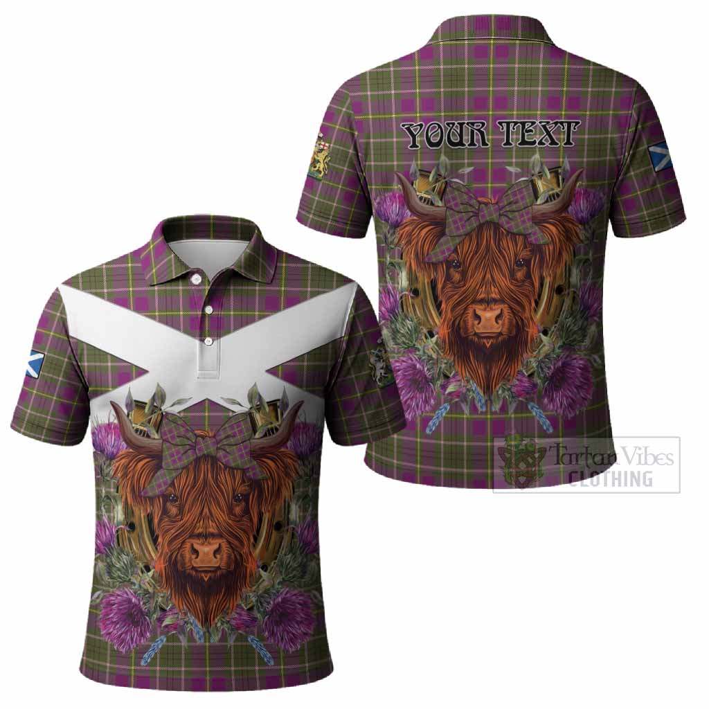 Taylor (Tailyour) Tartan Polo Shirt Scottish Thistle Heilan Coo