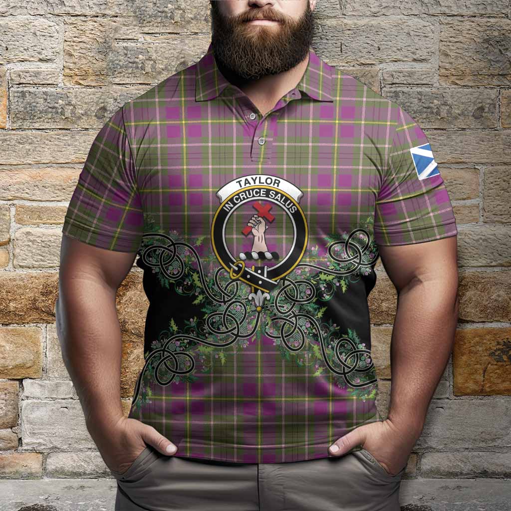 Taylor (Tailyour) Tartan Polo Shirt Thistle Scottish Spirit