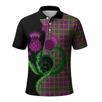 Taylor (Tailyour) Tartan Polo Shirt Traditional Scottish Thistle