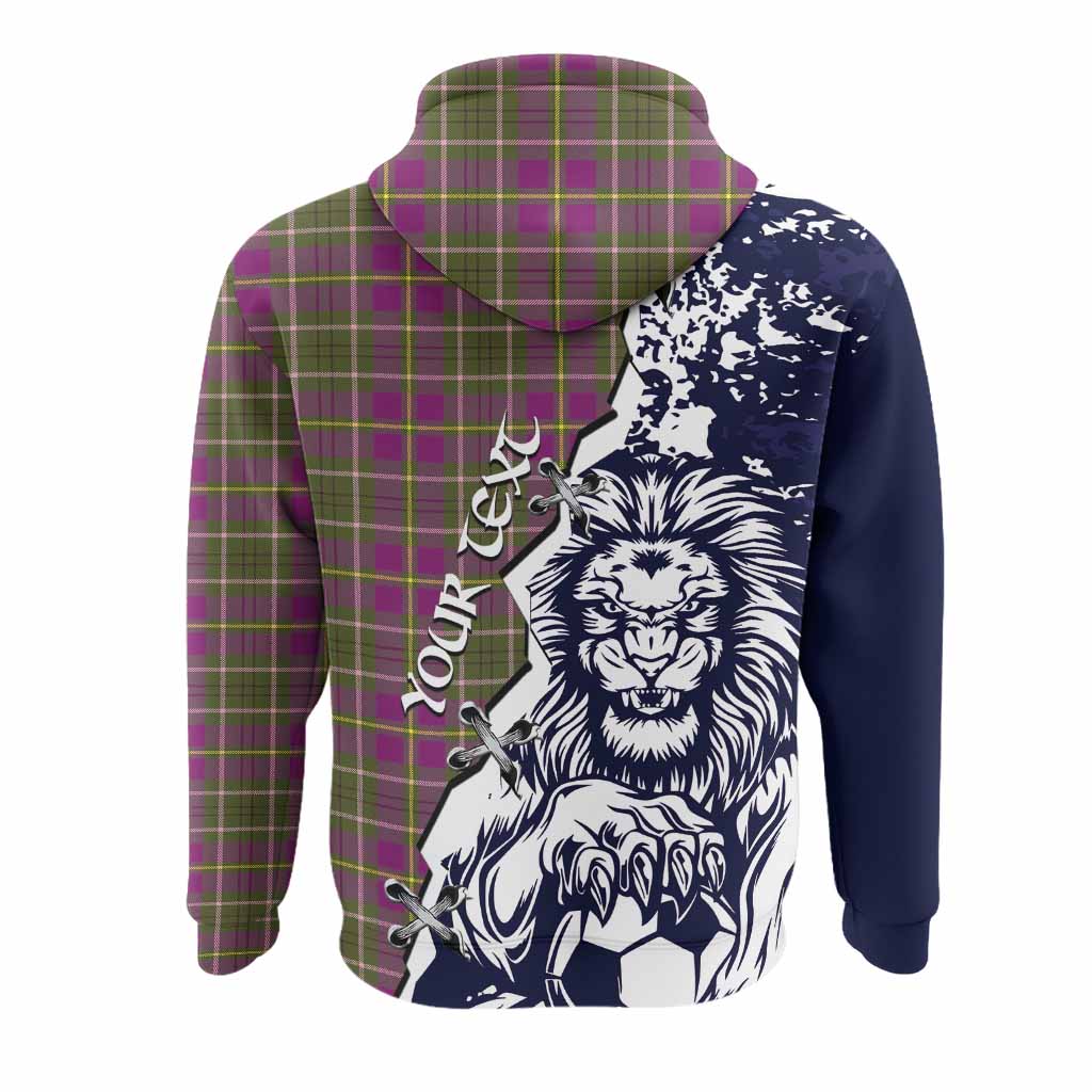 Taylor (Tailyour) Tartan Scottish Hoodie Angry Lion With Soccer Ball Style