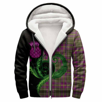 Taylor (Tailyour) Tartan Sherpa Hoodie Traditional Scottish Thistle