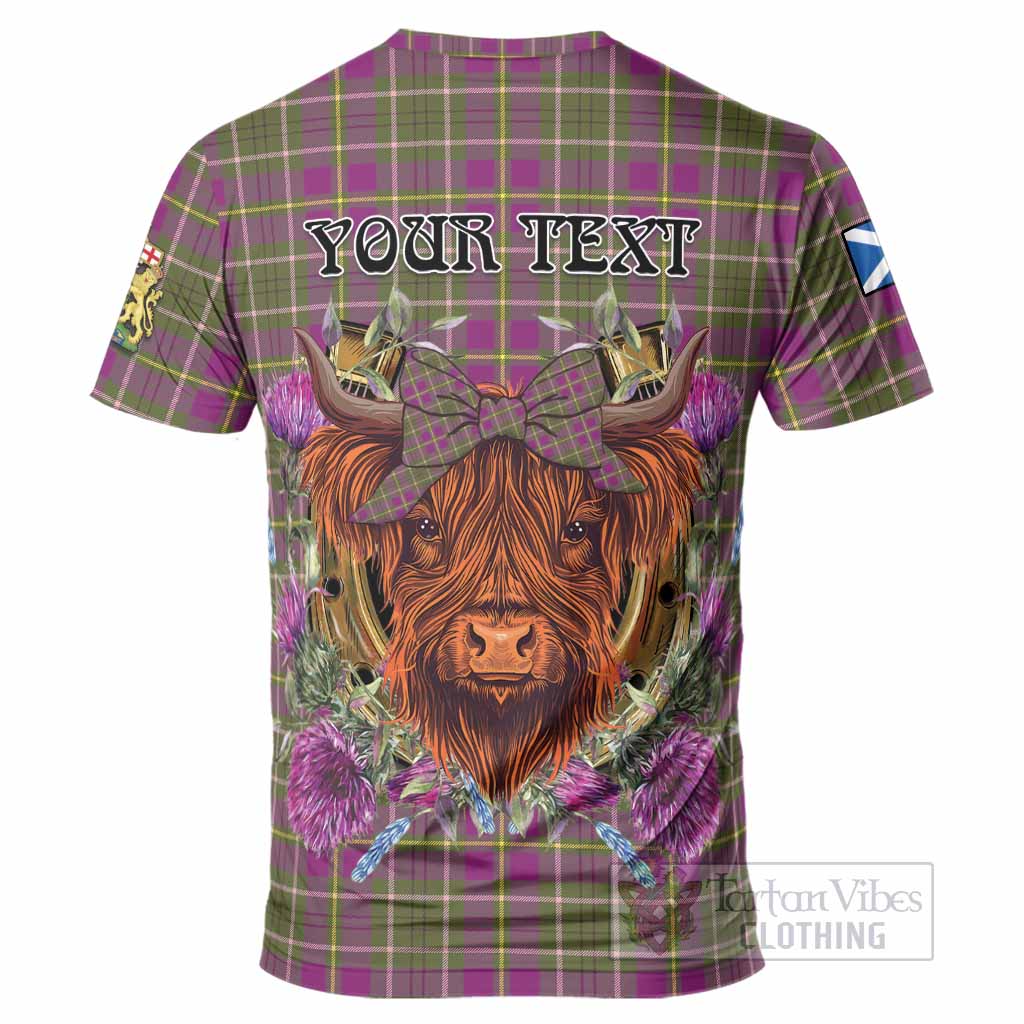 Taylor (Tailyour) Tartan T-Shirt Scottish Thistle Heilan Coo