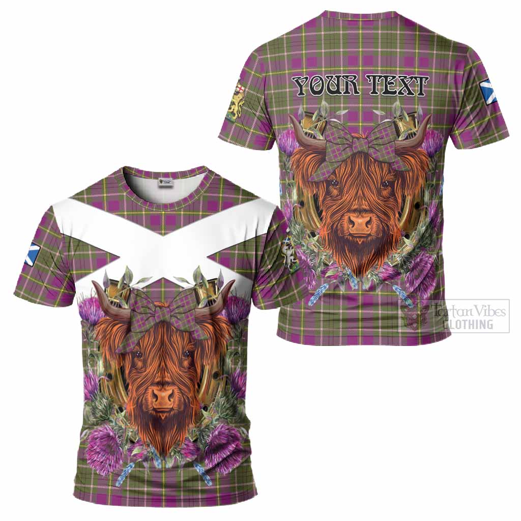 Taylor (Tailyour) Tartan T-Shirt Scottish Thistle Heilan Coo