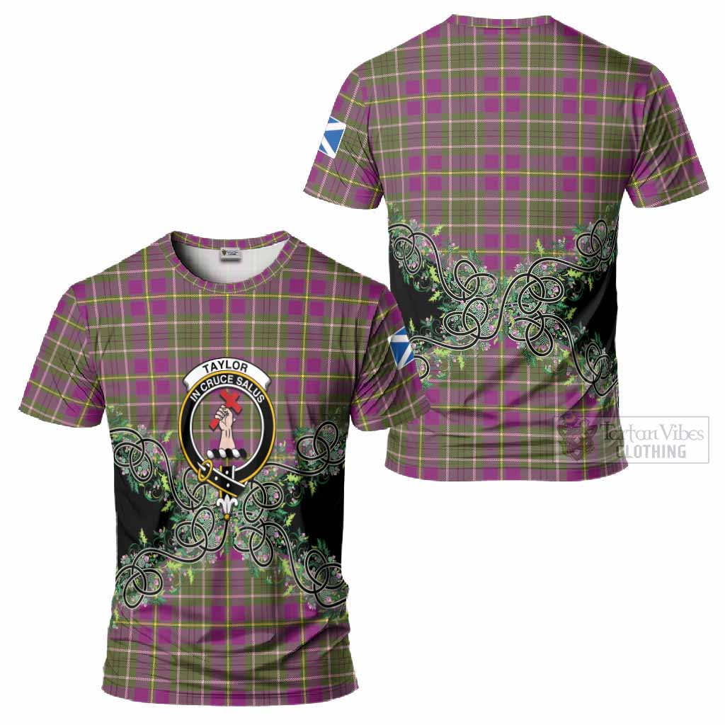 Taylor (Tailyour) Tartan T-Shirt Thistle Scottish Spirit