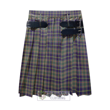 Taylor Weathered Tartan Men's Pleated Skirt - Fashion Casual Retro Scottish Kilt Style
