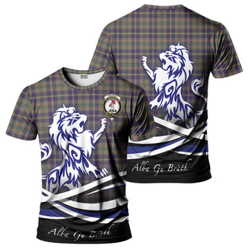 Taylor Weathered Tartan T-Shirt with Alba Gu Brath Regal Lion Emblem
