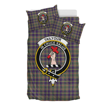 Taylor Weathered Tartan Bedding Set with Family Crest