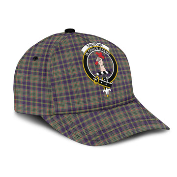 Taylor Weathered Tartan Classic Cap with Family Crest