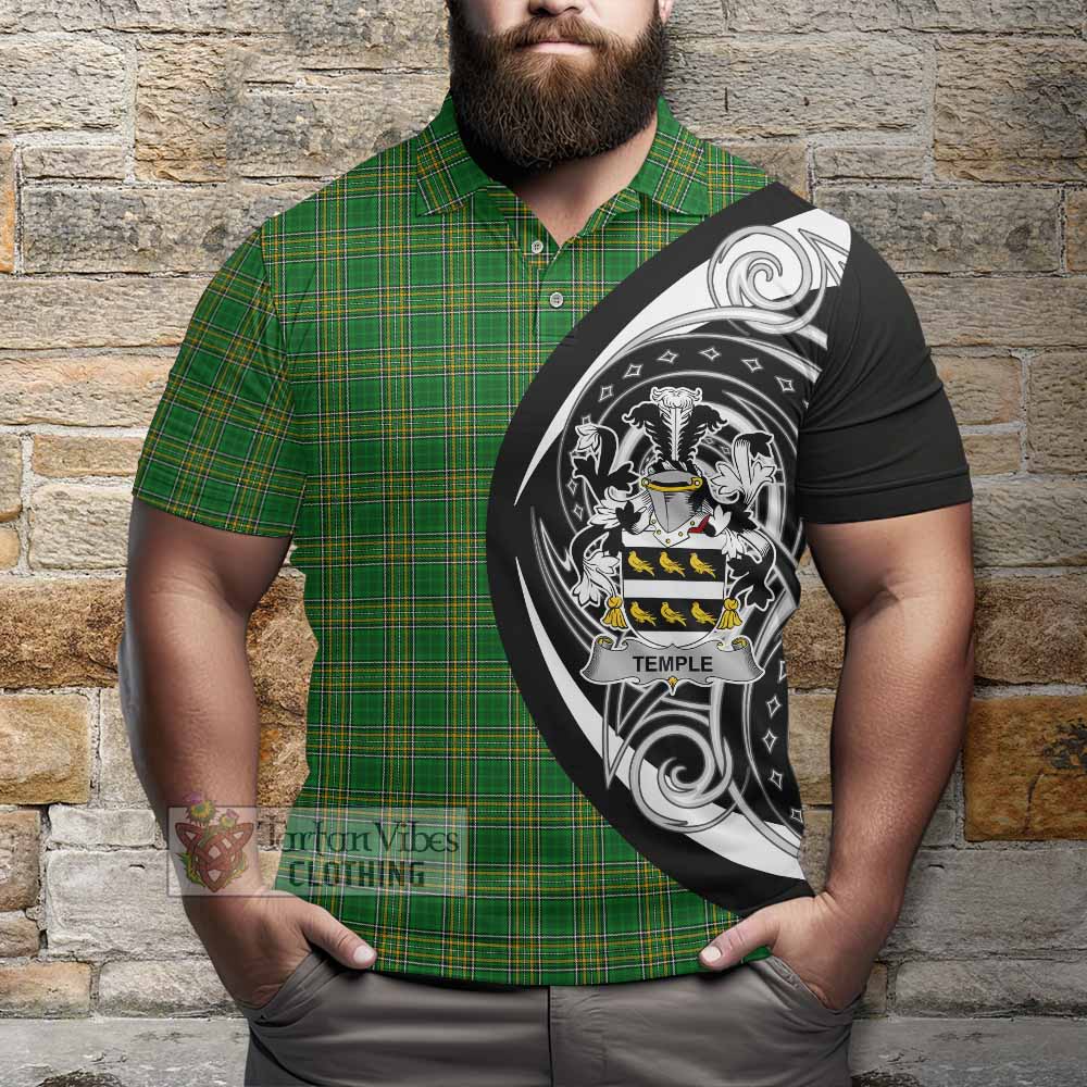 Temple Irish Clan Polo Shirt Celtic Circle Style - Tartan Vibes Clothing