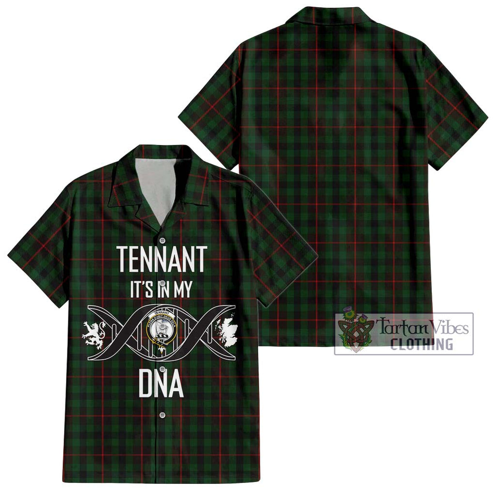Tennant Tartan Hawaiian Shirt with Family Crest DNA In Me Style Kid - Tartan Vibes Clothing
