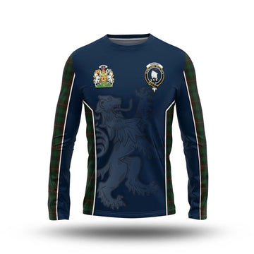 Tennant Tartan Long Sleeve T-Shirt with Family Crest and Lion Rampant Vibes Sport Style Unisex - Tartan Vibes Clothing