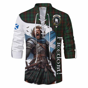 Tennant Crest Tartan Ghillie Kilt Shirt Inspired by the Freedom of Scottish Warrior Men - Tartan Vibes Clothing