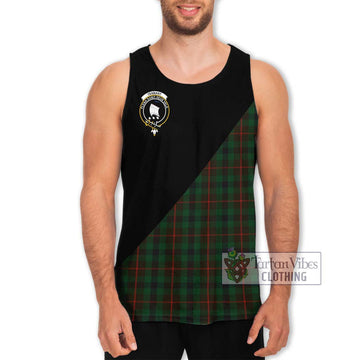 Tennant Tartan Men's Tank Top with Family Crest and Military Logo Style Men - Tartan Vibes Clothing