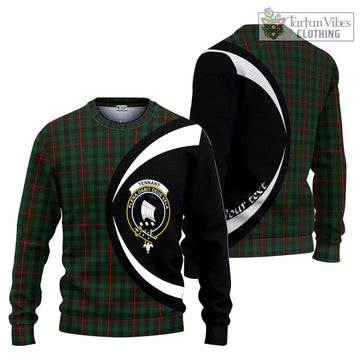 Tennant Tartan Ugly Sweater with Family Crest Circle Style Unisex - Tartan Vibes Clothing