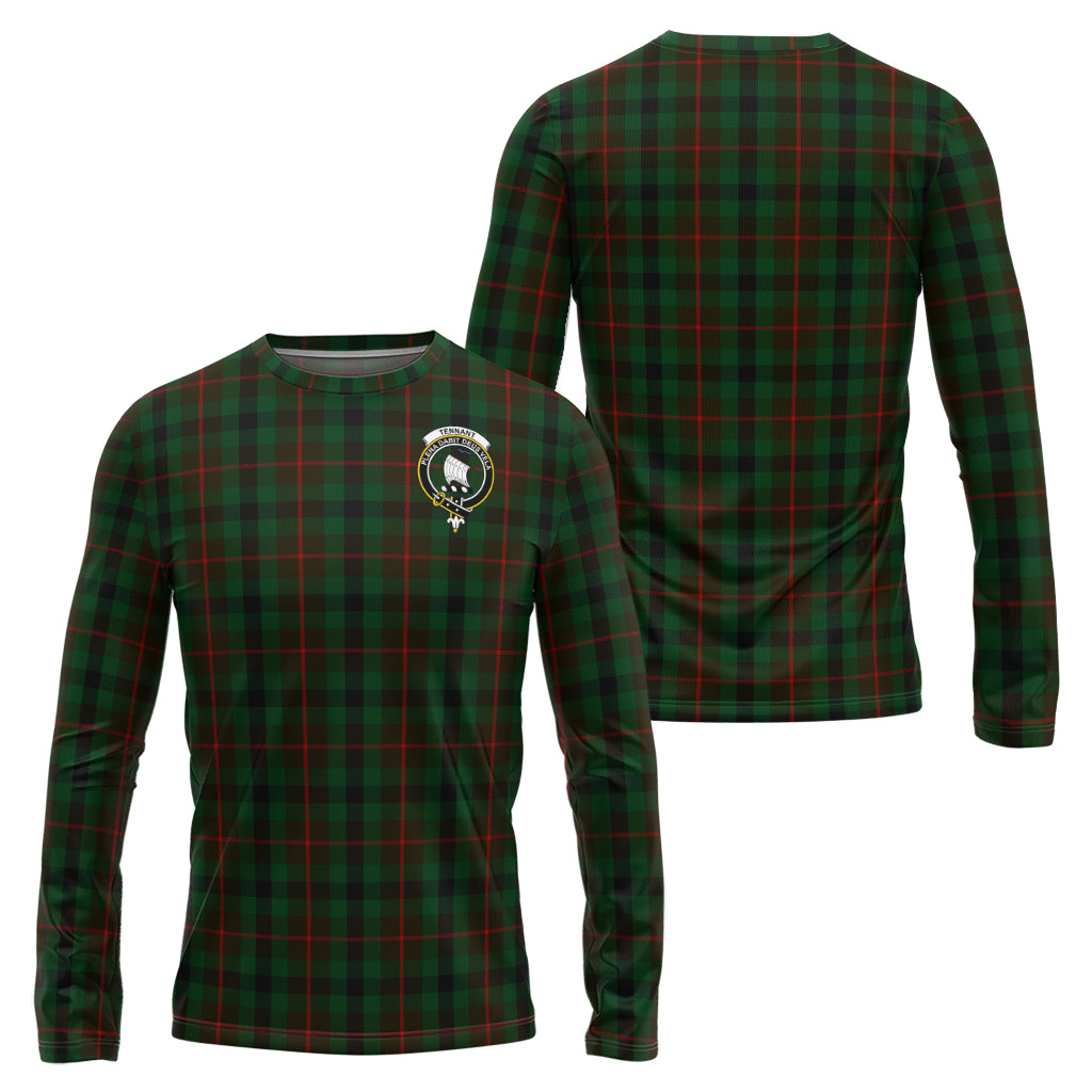 Tennant Tartan Long Sleeve T-Shirt with Family Crest Unisex - Tartan Vibes Clothing