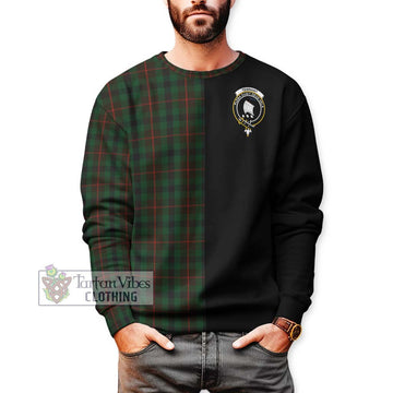 Tennant Tartan Sweatshirt with Family Crest and Half Of Me Style Unisex - Tartan Vibes Clothing