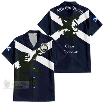 Tennant Tartan Lion Rampant Hawaiian Shirt Proudly Display Your Heritage with Alba Gu Brath and Clan Name Kid - Tartan Vibes Clothing